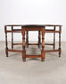 English Georgian Style Oak Drop-Leaf Wake Dining Table 7.5 Ft