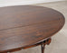 English Georgian Style Oak Drop-Leaf Wake Dining Table 7.5 Ft