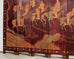 Chinese Export Eight Panel Coromandel Screen Horse Riding