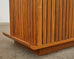 Midcentury Modern Hardwood Pagoda Form Dry Bar Cabinet