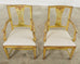 Set of Four Italian Venetian Painted Dining Armchairs