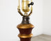 Pair of Lacquered Wood Chinoiserie Gilt Decorated Floor Lamps