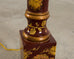 Pair of Lacquered Wood Chinoiserie Gilt Decorated Floor Lamps
