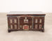 English Painted Pine Blanket Chest with Georgian Manor Façade