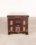 English Painted Pine Blanket Chest with Georgian Manor Façade