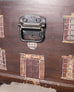English Painted Pine Blanket Chest with Georgian Manor Façade