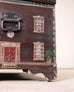 English Painted Pine Blanket Chest with Georgian Manor Façade