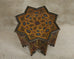 Moorish Islamic Star Shaped Polychrome Drink Table