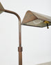 Pair of Midcentury Adjustable Height Bronzed Pharmacy Floor Lamps