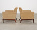 Pair of A. Rudin "No. 600.1" Hardwood Boucle Lounge Armchairs