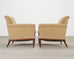 Pair of A. Rudin "No. 600.1" Hardwood Boucle Lounge Armchairs