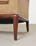 Pair of A. Rudin "No. 600.1" Hardwood Boucle Lounge Armchairs