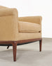 Pair of A. Rudin "No. 600.1" Hardwood Boucle Lounge Armchairs