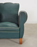 Pair of 20th Century French Art Deco Period Green Club Chairs