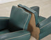 Pair of 20th Century French Art Deco Period Green Club Chairs
