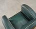 Pair of 20th Century French Art Deco Period Green Club Chairs