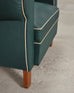 Pair of 20th Century French Art Deco Period Green Club Chairs