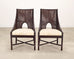 Pair of Barbara Barry for McGuire Rattan Caned Dining Armchairs