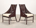 Pair of Barbara Barry for McGuire Rattan Caned Dining Armchairs