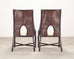 Pair of Barbara Barry for McGuire Rattan Caned Dining Armchairs