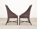 Pair of Barbara Barry for McGuire Rattan Caned Dining Armchairs