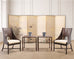 Pair of Barbara Barry for McGuire Rattan Caned Dining Armchairs