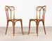 Pair of J & J Kohn Thonet Bentwood Cane Viennese Café Chairs