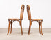 Pair of J & J Kohn Thonet Bentwood Cane Viennese Café Chairs
