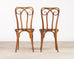 Pair of J & J Kohn Thonet Bentwood Cane Viennese Café Chairs