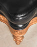 Pair of Empire Aesthetic Leather Giltwood Ottoman Footstools