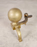 Pair of English Regency Style Brass Cannonball Andirons