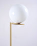 Pair of Michael Anastassiades for Flos Brass Globe IC Floor Lamps