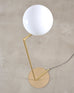 Pair of Michael Anastassiades for Flos Brass Globe IC Floor Lamps