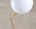 Pair of Michael Anastassiades for Flos Brass Globe IC Floor Lamps