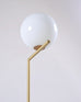 Pair of Michael Anastassiades for Flos Brass Globe IC Floor Lamps
