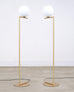 Pair of Michael Anastassiades for Flos Brass Globe IC Floor Lamps
