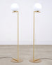 Pair of Michael Anastassiades for Flos Brass Globe IC Floor Lamps