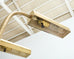 Pair of Mid-Century Brass Adjustable Pharmacy Floor Lamps