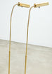 Pair of Mid-Century Brass Adjustable Pharmacy Floor Lamps