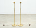 Pair of Mid-Century Brass Adjustable Pharmacy Floor Lamps