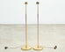 Pair of Mid-Century Brass Adjustable Pharmacy Floor Lamps
