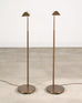 Pair of Casella Bronze Adjustable Pharmacy Floor Lamps