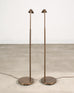 Pair of Casella Bronze Adjustable Pharmacy Floor Lamps