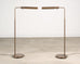 Pair of Casella Bronze Adjustable Pharmacy Floor Lamps
