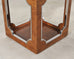 Pair of Bernhardt Soho Luxe Burlwood Steel Cube Drink Tables