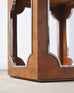 Pair of Bernhardt Soho Luxe Burlwood Steel Cube Drink Tables