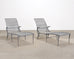 Pair of Dan Johnson Brown Jordan Sol y Luna Chaise Lounges