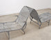 Pair of Dan Johnson Brown Jordan Sol y Luna Chaise Lounges
