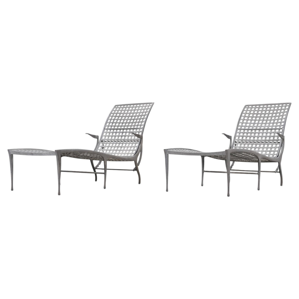 Pair of Dan Johnson Brown Jordan Sol y Luna Chaise Lounges