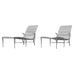 Pair of Dan Johnson Brown Jordan Sol y Luna Chaise Lounges